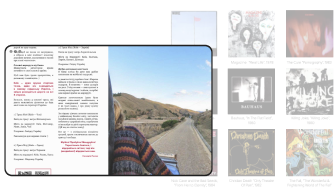 laptop showing the design of the magazine